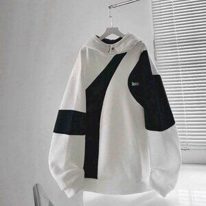 Color Block Hoodie Sweatshirt Trendy Streetwear